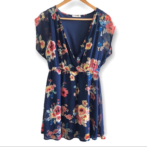 LUSH Dress Floral Mini Dress - Picture 1 of 9
